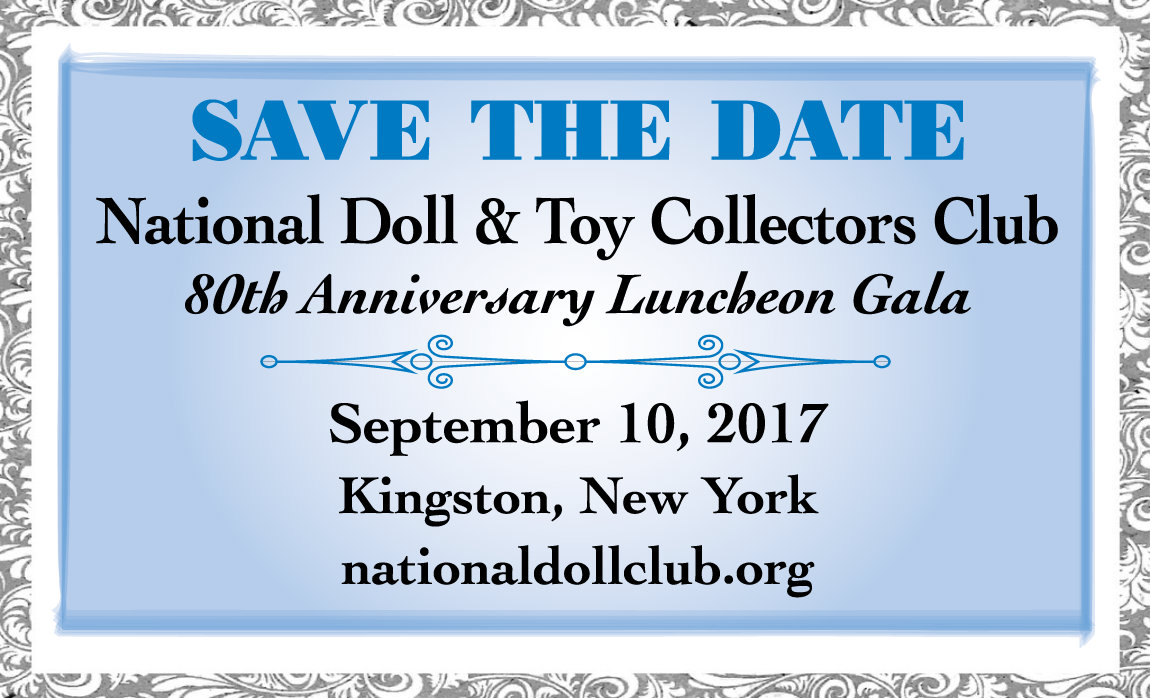 National Doll Club 80th Anniversary Save the Date Sep 10, 2017